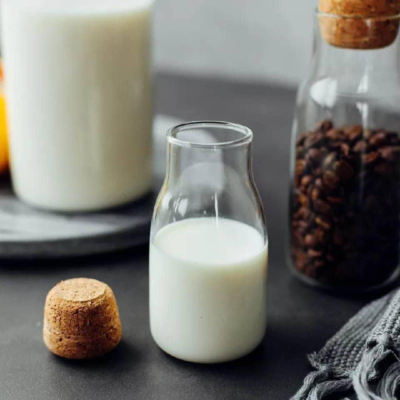 زجاجة زجاج متعددة الاستخدامات بغطاء خشب