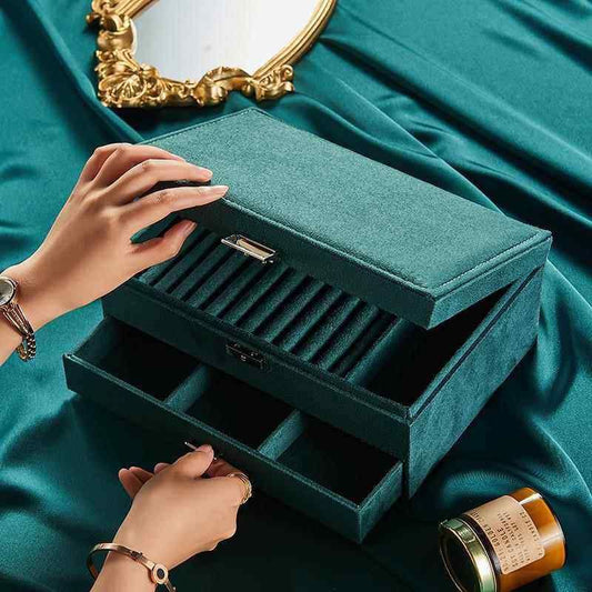منظم اكسسوارات قطيفة فاخر