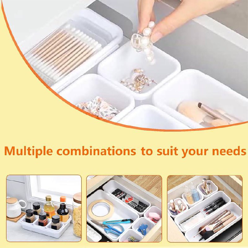 منظم اكسسوارات بلاستيك للأدراج