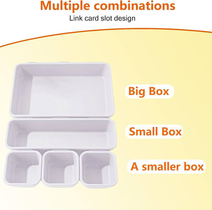 منظم اكسسوارات بلاستيك للأدراج