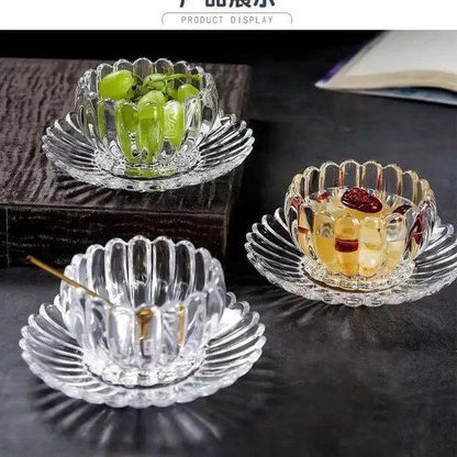 طقم خشاف كريستال شفاف