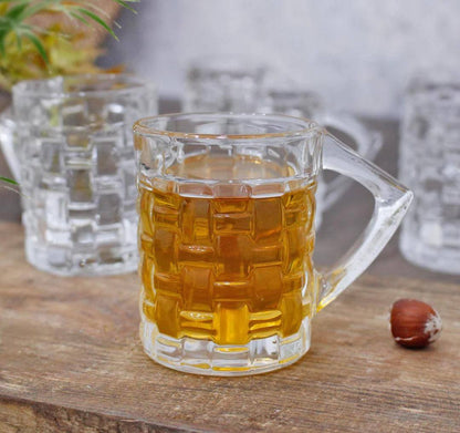 طقم مجات زجاج للشاي - 6 قطع