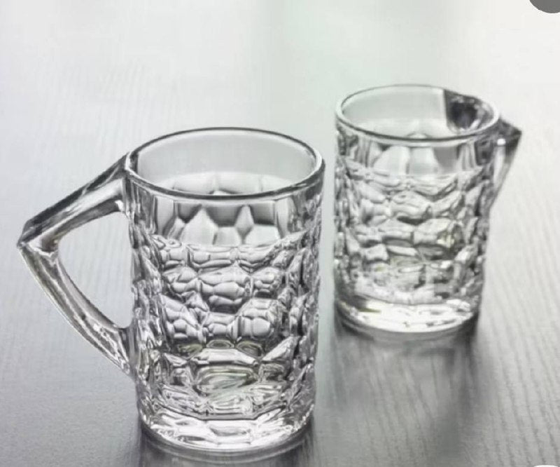 طقم مجات زجاج للشاي - 6 قطع