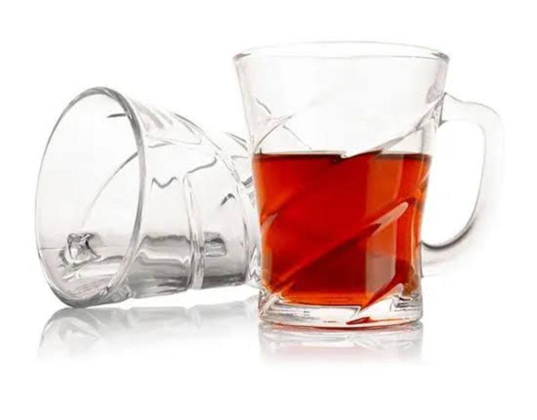 طقم 6 مجات زجاج للشاي