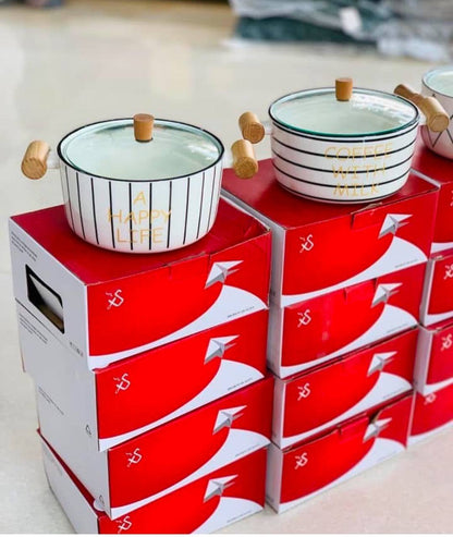 حلة اندومي بورسلين بأشكال ديزني