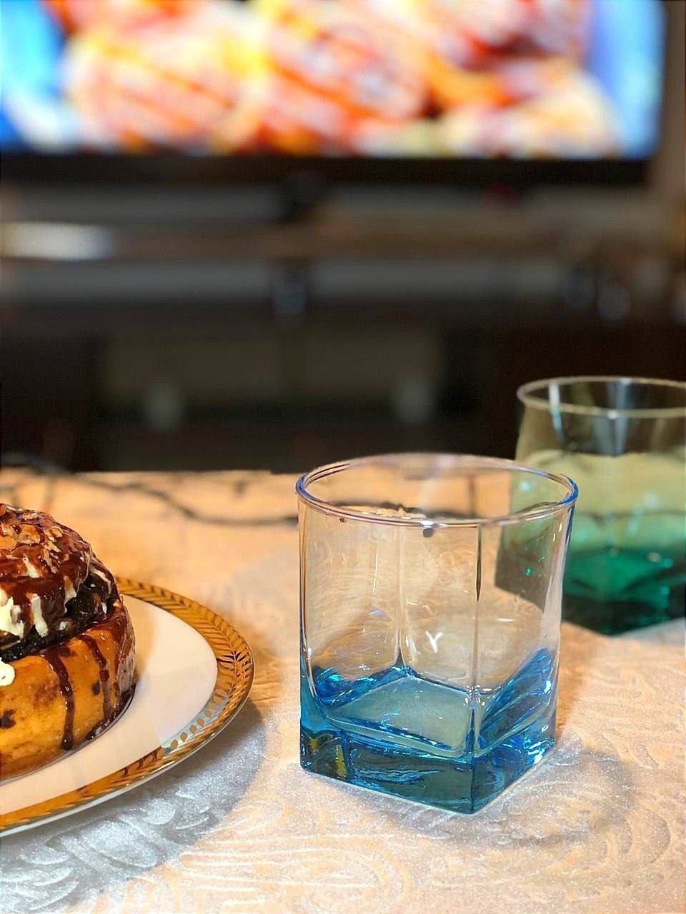 طقم أكواب شاي مربع ألوان